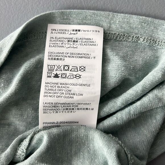 NWT PrAna Cozy Up Scoop Hemp Tank in Saltwater Size XXS - Picture 6 of 13